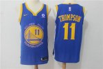 11 Thompson Warriors Authentic Nike Maillot Bleu